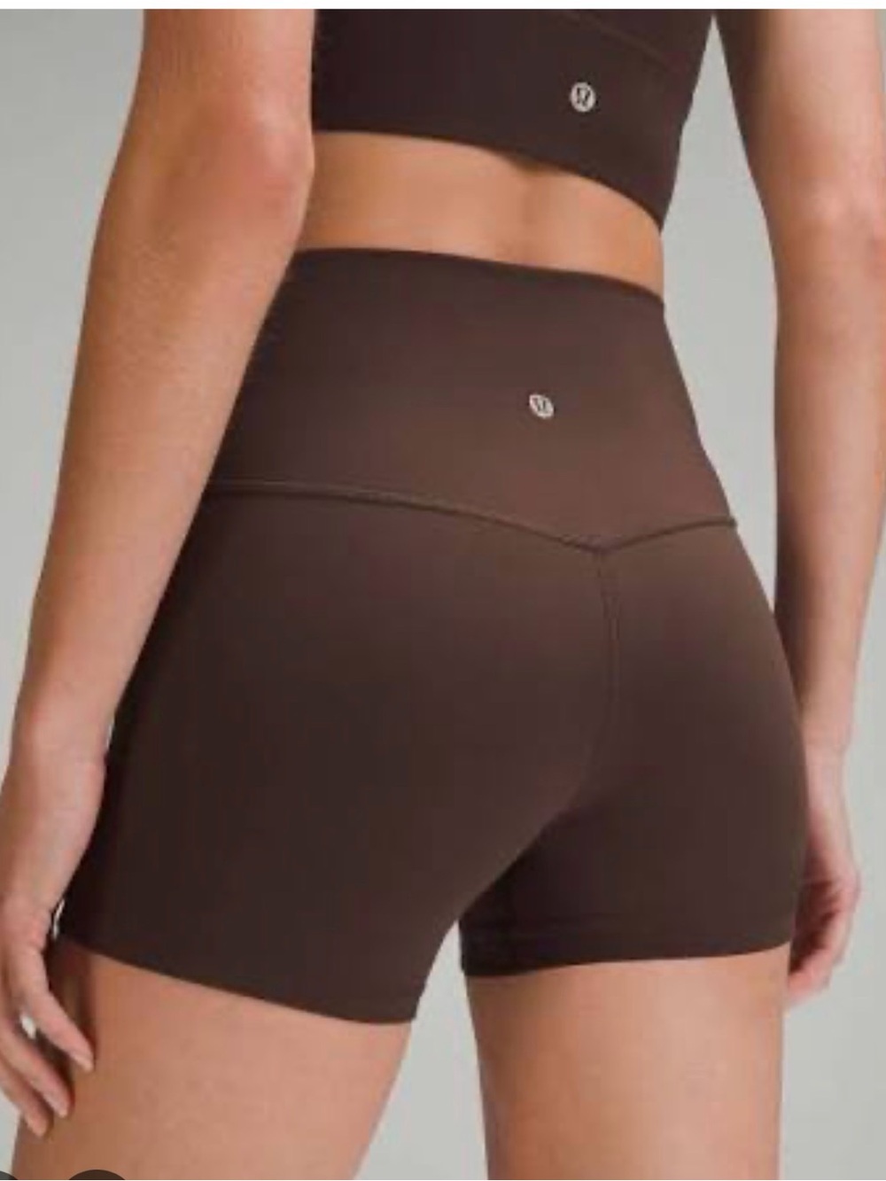 lululemon athletica V‑Seam High‑Waist Bike Shorts in Brown